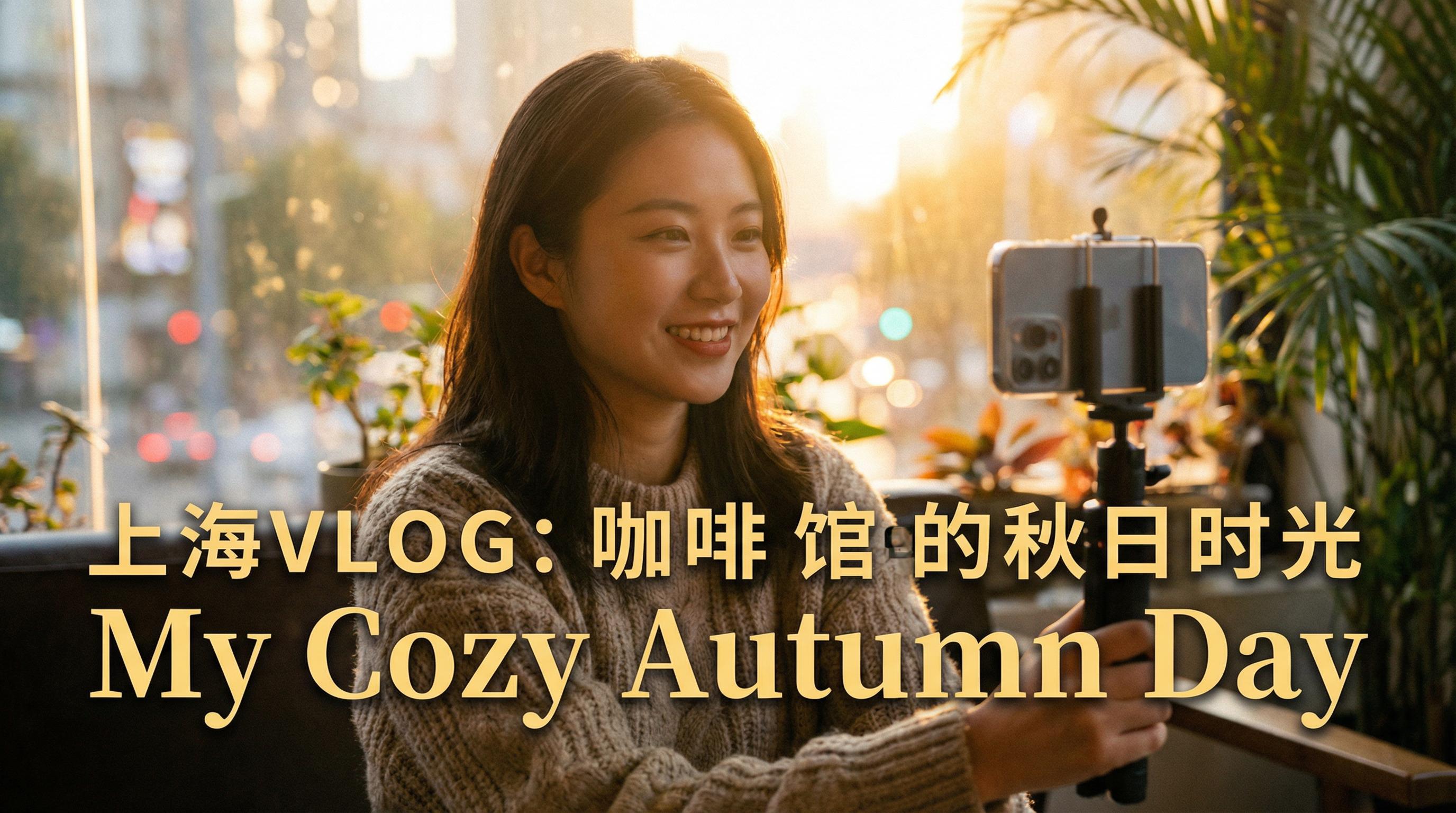 瓜老师 生活视频 - 瓜老师 | 上海秋日咖啡馆vlog，一个人的美好生活视频记录